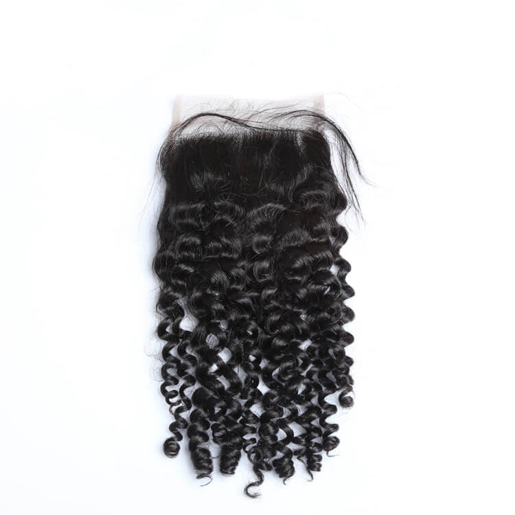 Curly Hair 4x4 HD Lace Human Hair Closure