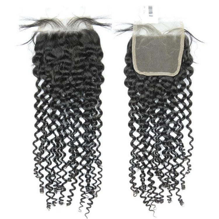 Curly Hair 4x4 HD Lace Human Hair Closure