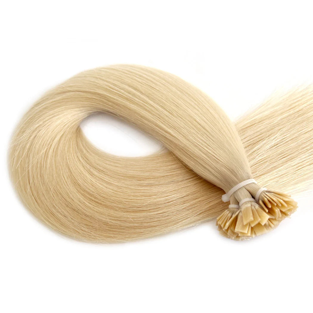 Keratin Bonded Hair Extensions | Flat-Tip | Blonde 613# Hair