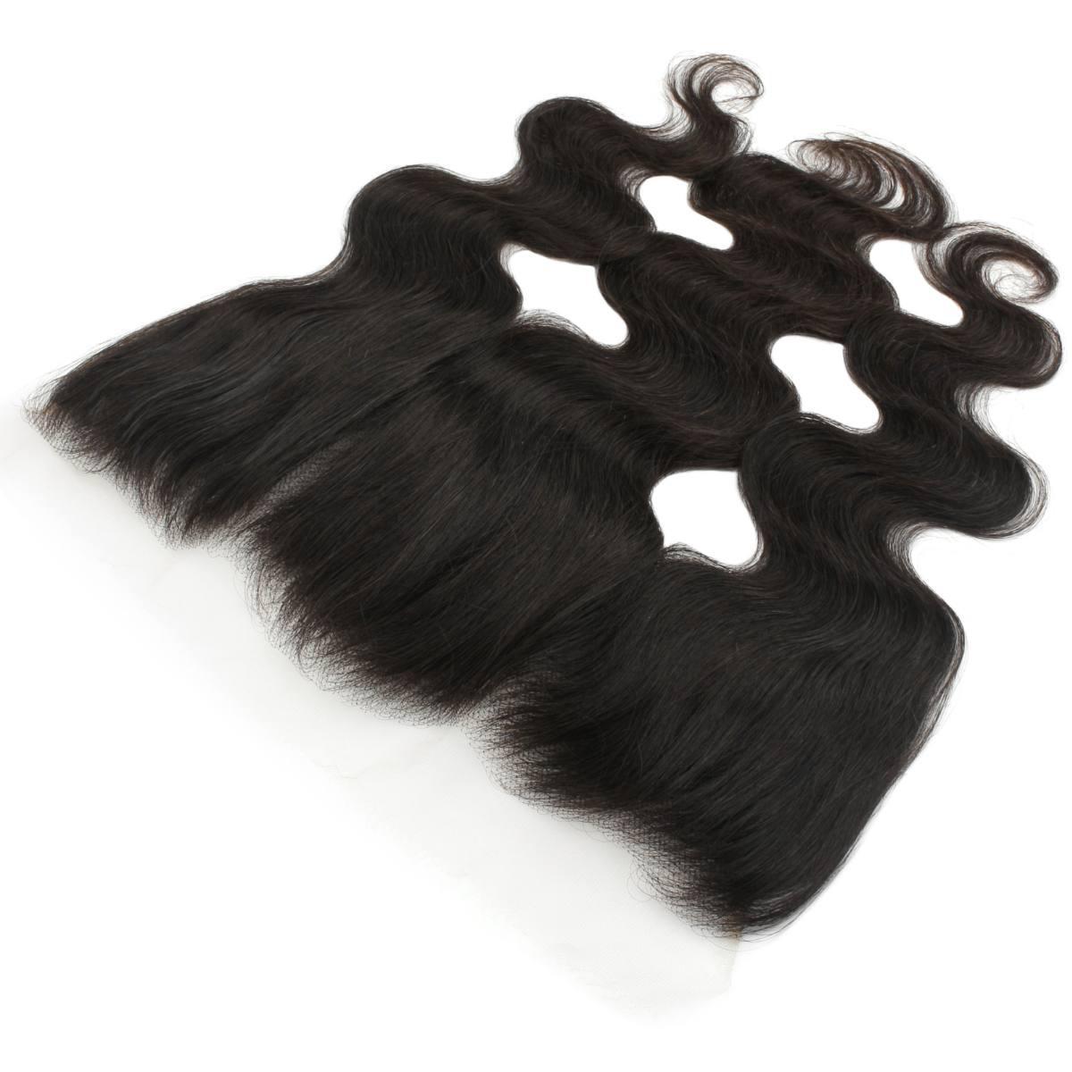 Overall view of the Premium Body Wave 13x4 HD Lace Human Hair Frontal by LUSSOBYSB showcasing its voluminous appeal and natural finish. An essential for those who love Frontals, WEAVE, and 13x4 HD Lace Frontal styles.