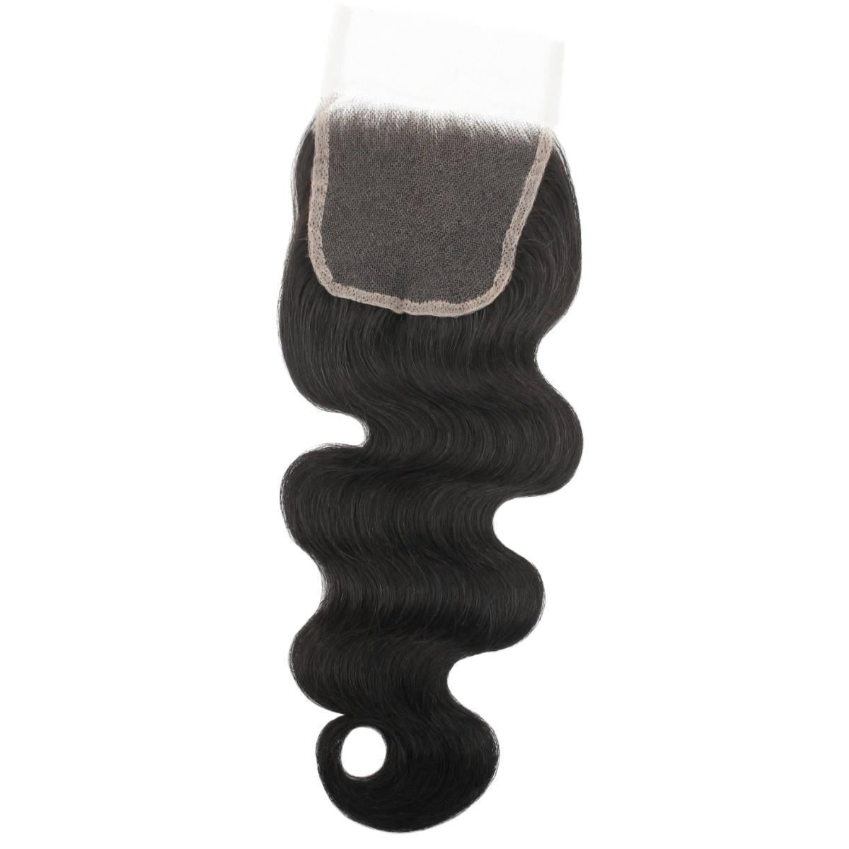 Exquisite wavy finish of LUSSOBYSB's Body Wave 4x4 HD Lace Closure, perfect for effortless styles. The 4x4 size and HD closure ensure a comfortable, natural look.