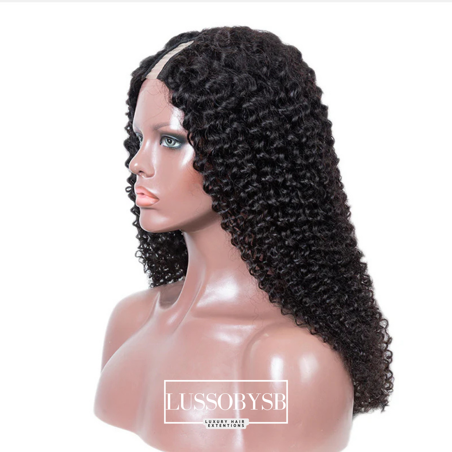 High Density U-Part Curly Glueless Raw Hair Wig