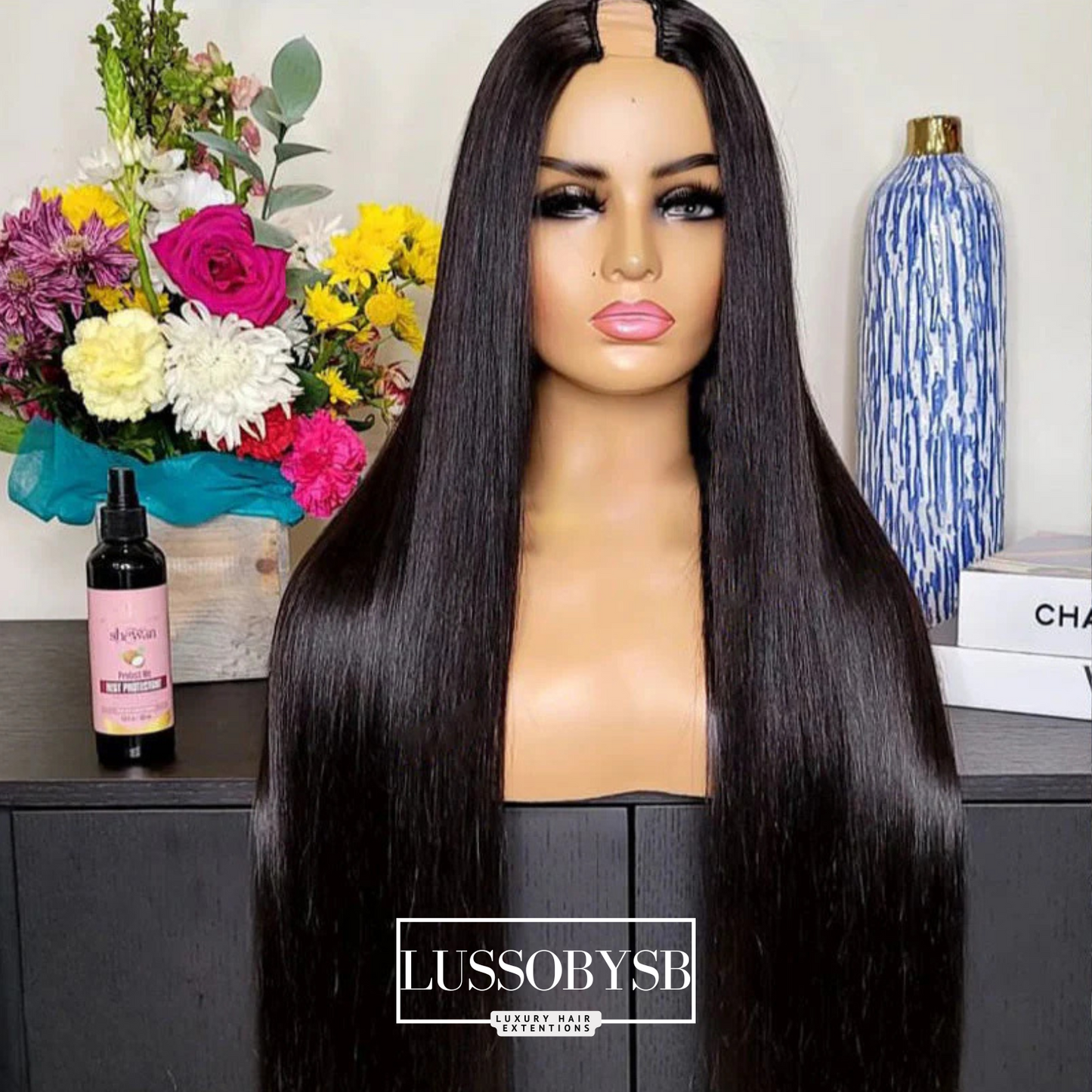 High Density Glueless U-Part Human Hair Wig