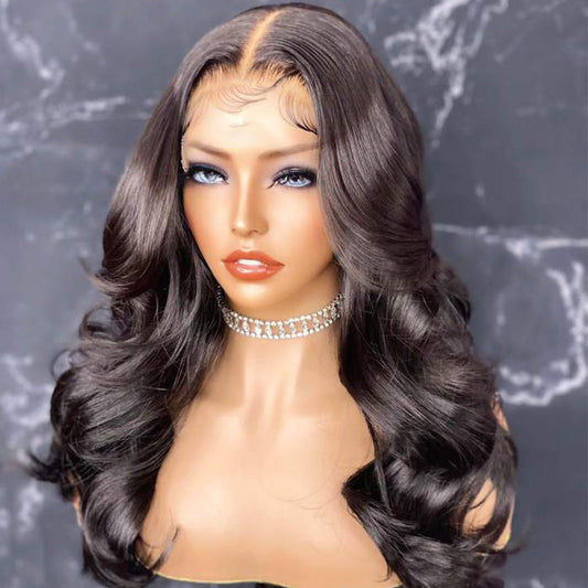 Virgin Hair Body Wave 6x6 HD Lace Closure Wig 200% Density