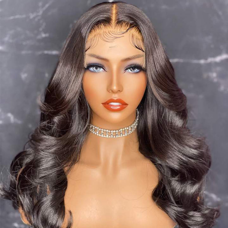 Virgin Hair Body Wave 6x6 HD Lace Closure Wig 200% Density