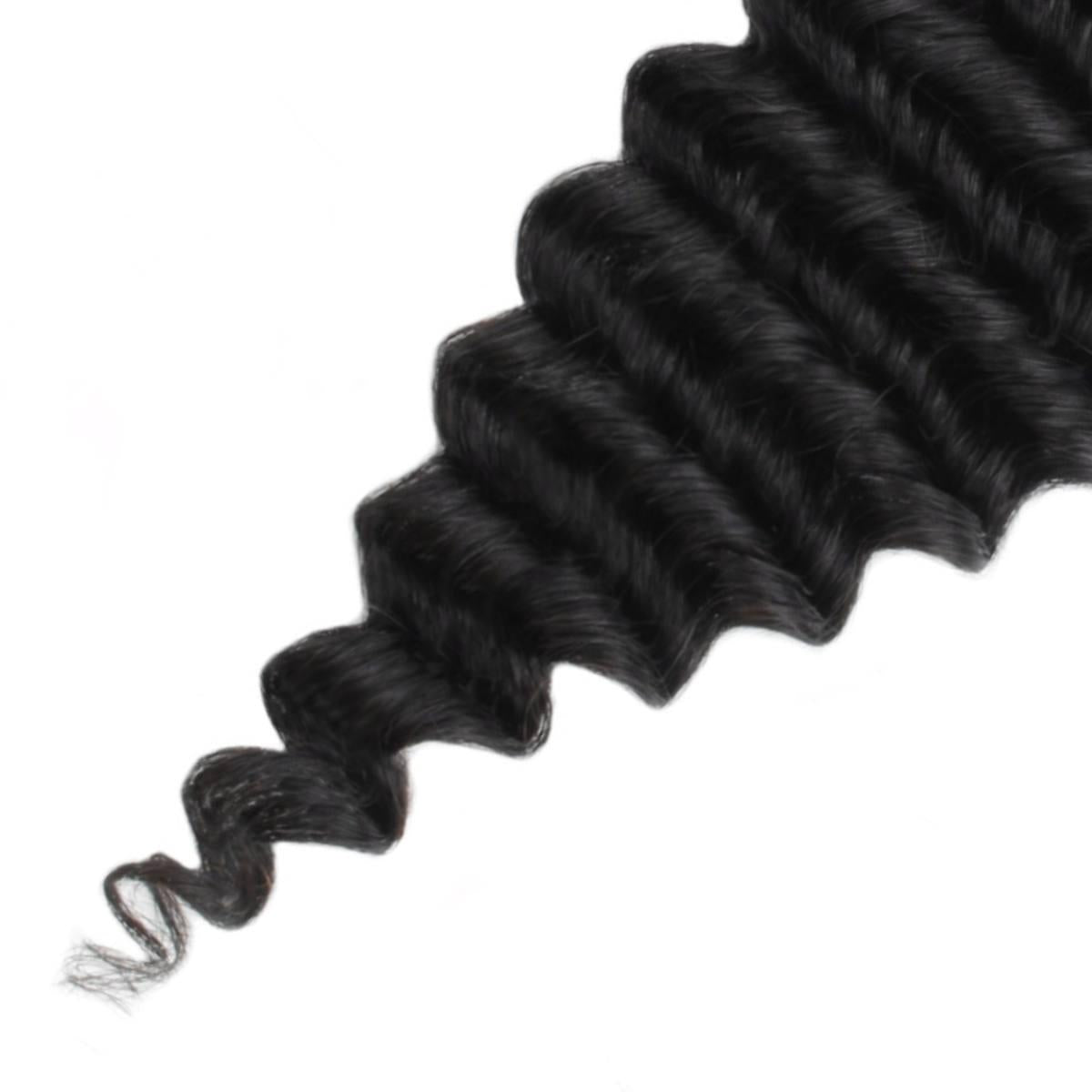 Deep Wave 5x5 HD Lace  Raw Unprocessed Human Hair Closure