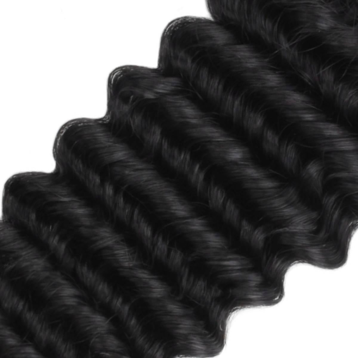 Deep Wave 5x5 HD Lace  Raw Unprocessed Human Hair Closure