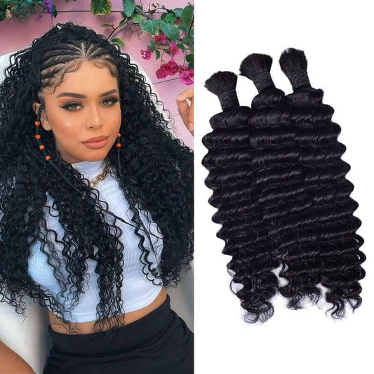 Explore the stunning Raw Unprocessed Single Donor Hair Deep Wave Bulk Hair for Braiding by LUSSOBYSB. Ideal for creating beautiful braids, this deep wave bulk hair is perfect for adding high-quality texture to your look. It’s a best seller for those seeking human hair extensions that offer durability and style. Perfect for deep curly and textured braids, this hair bundle is your go-to for crafting amazing hairstyles. Shop now and elevate your braiding game with deepwavebraidinghair and deepwavebulkhair.