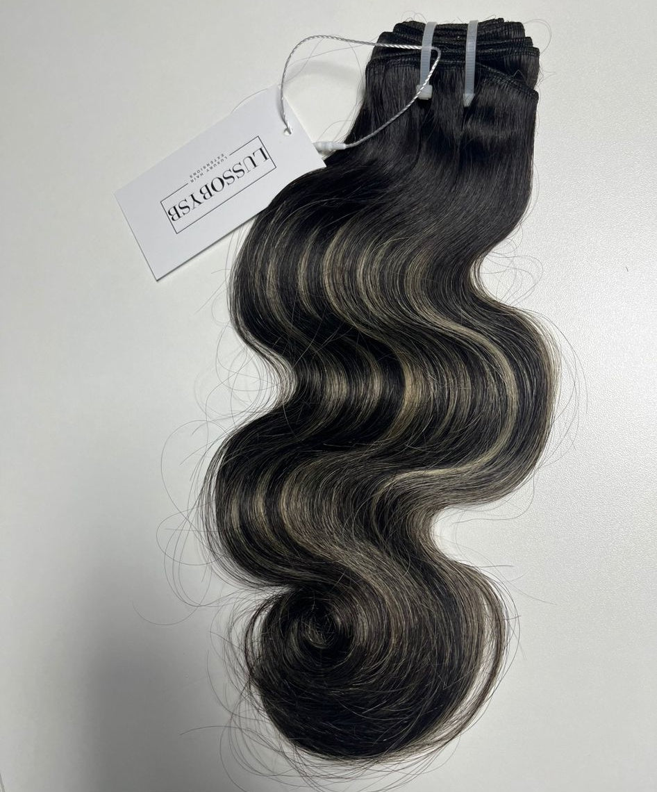 Golden blonde Body Wave Pre-highlighted Hair Bundles