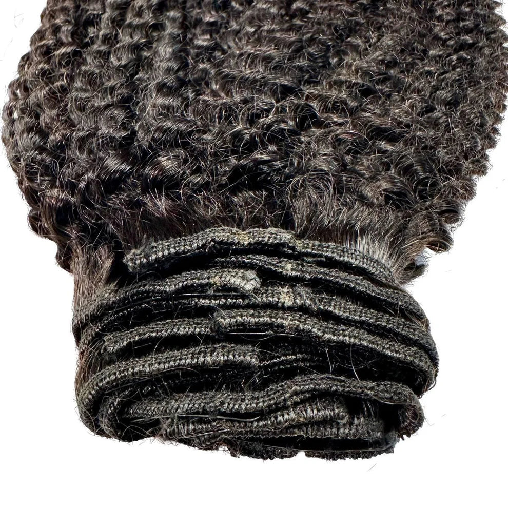 Seamless Clip in Hair Extensions 100g Silicone Weft Curly Hair For Women
