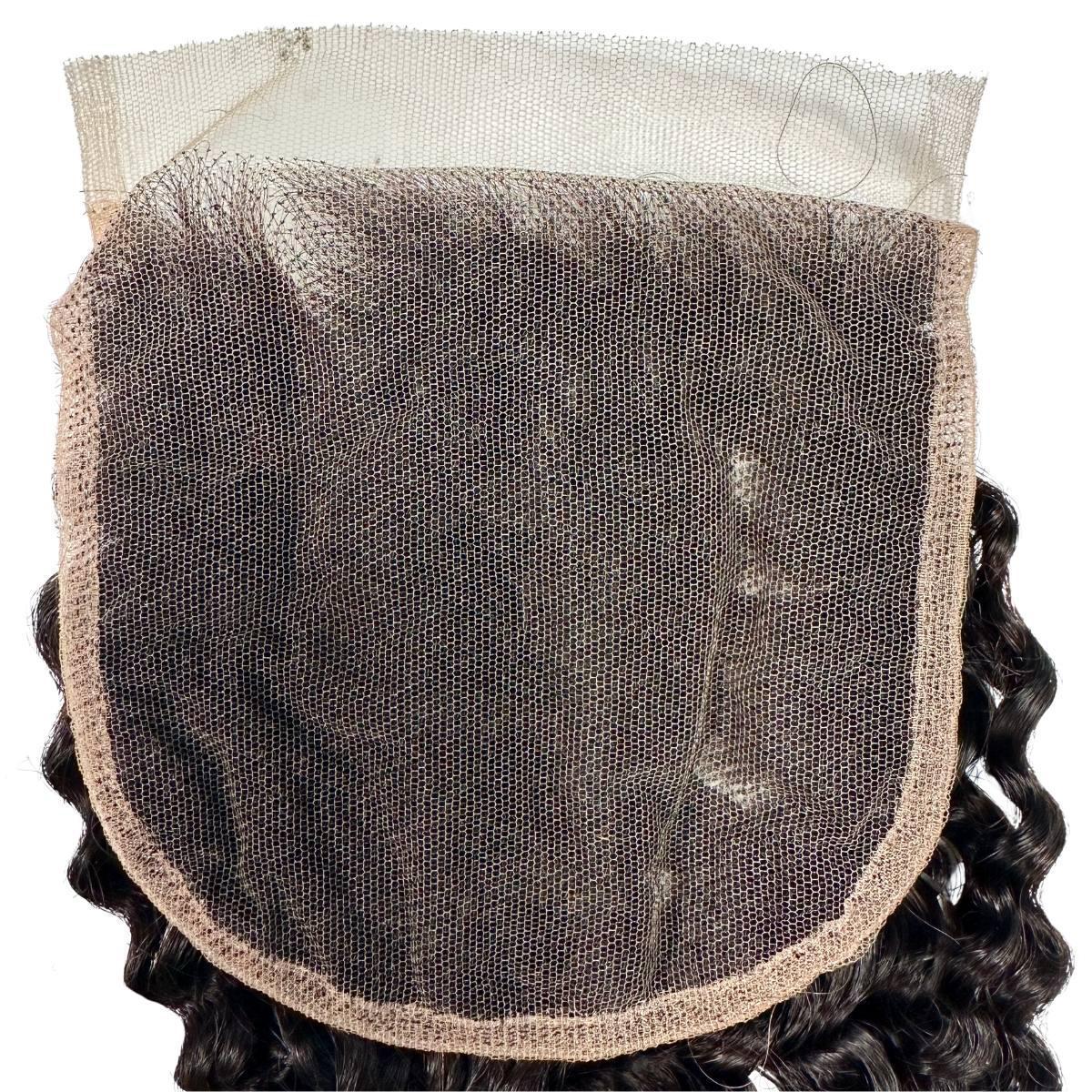 Jerry Curl 5x5 HD Lace Raw Unprocessed  Single Donor Human Hair Closure