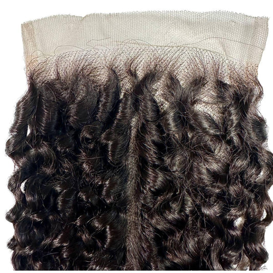 Kinky Curly 5x5 HD Lace  Raw Unprocessed Human Hair Closure
