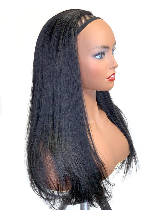 3 in 1 Straight Hair Half Wig Human Hair
